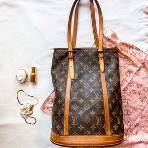 Louis Vuitton Vintage GM Bucket Monogram Bag